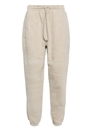 Alexander Wang flocked cotton track pants - Neutrals
