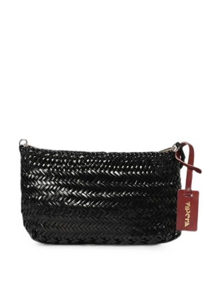 VIPERA Goya woven leather clutch bag - Black