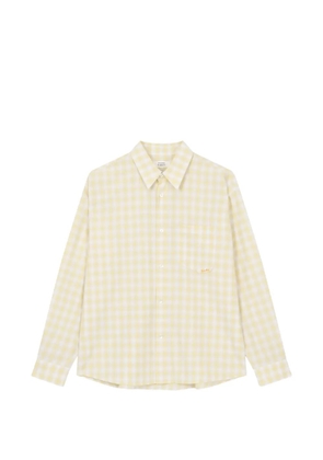 TOMBOY check-pattern long-sleeve shirt - Yellow