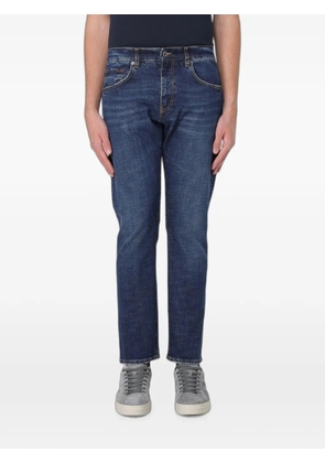 Fay logo-patch jeans - Blue