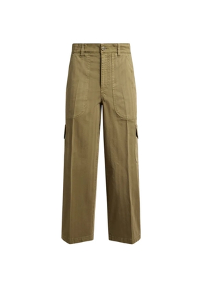 ETRO cropped cargo-jeans in stretch-cotton denim - Green