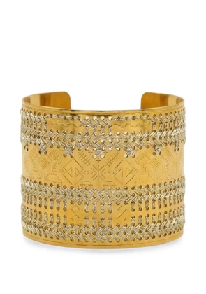 L'EIGHT STUDIO engraved wide bracelet - Gold