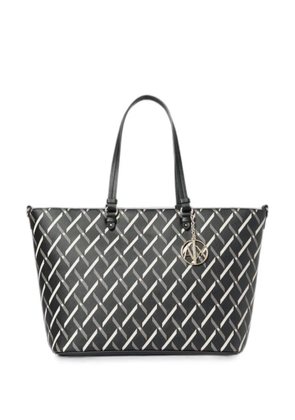 Emporio Armani logo-print tote bag - Black