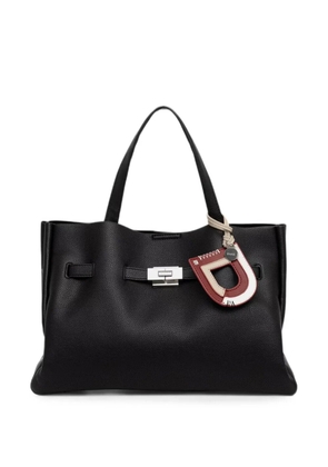 DKNY Bryar logo-charm pebbled-texture tote bag - Black