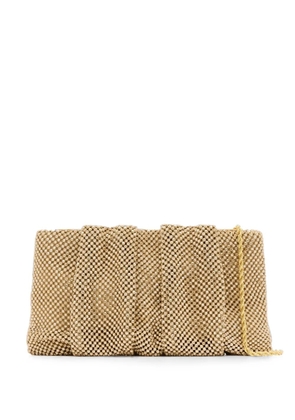 Loeffler Randall Serena crystal-embellished clutch bag - Gold