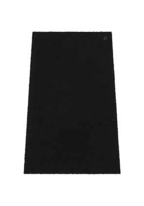 Courrèges bouclette midi skirt - Black