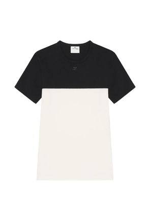 Courrèges bicolour logo-patch T-shirt - White