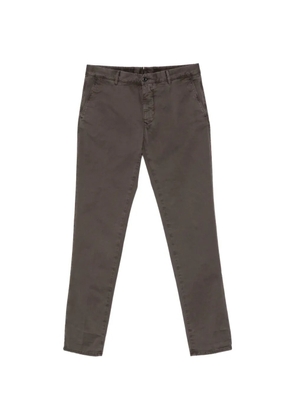 Incotex belt-loops tapered-leg trousers - Brown