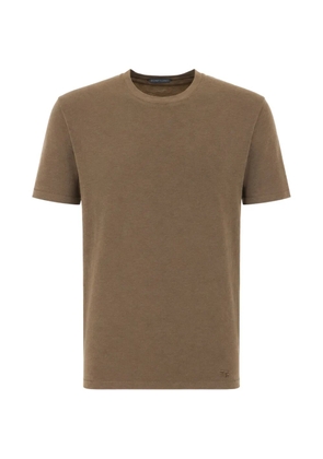 TOM FORD logo-embroidered crew-neck T-shirt - Green