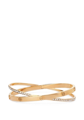 Tory Burch Icon pavé double bracelet - Gold