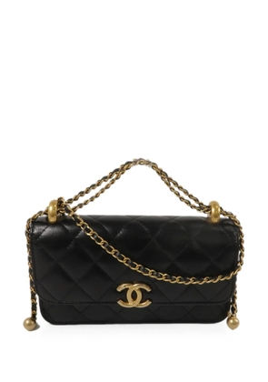 CHANEL Pre-Owned CC-logo quilted shoulder bag - Black