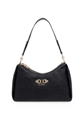 GUESS USA Anise logo-debossed monogram-pattern tote bag - Black