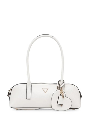 GUESS USA Isobel heart-charm logo-plaque tote bag - White