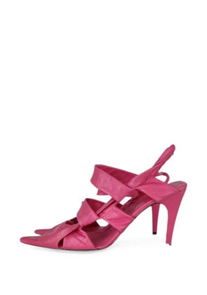 Bottega Veneta Pre-Owned pointed-toe leather pumps - Pink