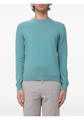BROOKSFIELD logo-embroidered crew-neck sweater - Blue
