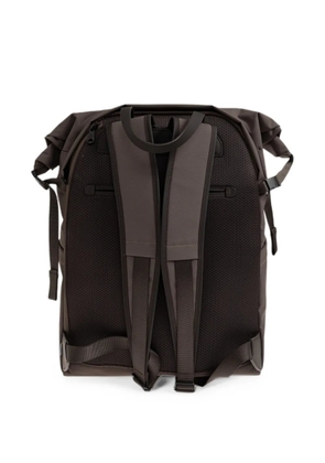 Paul Smith roll-top logo-print backpack - Brown
