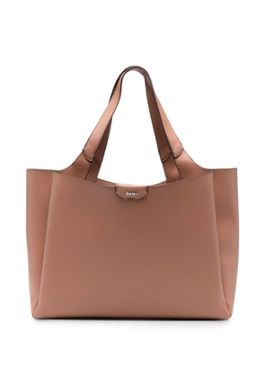 DKNY Etta logo-plaque shoulder bag - Neutrals
