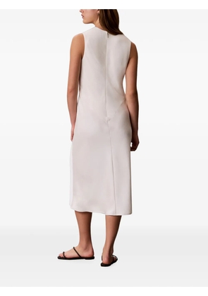 Calvin Klein sleeveless midi dress - Neutrals