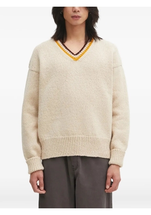 visvim V-neck chunky-knit sweater - Neutrals