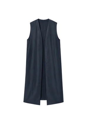 Liviana Conti Ezra longline sleeveless jacket - Blue