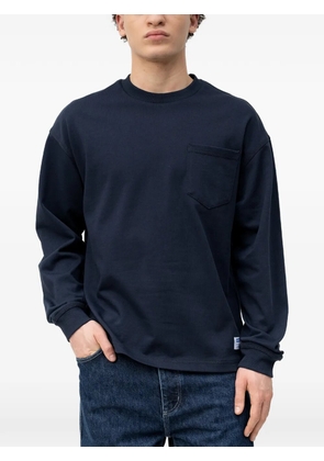 HUGO chest-pocket long-sleeve T-shirt - Blue