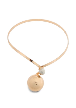 Weekend Max Mara Comica ball-pendant torque necklace - Gold