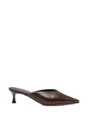 ADRIANNA FERETTI pointed-toe mules - Brown