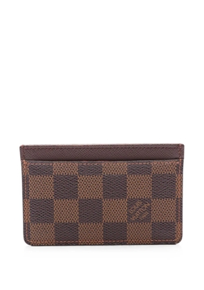 Louis Vuitton Pre-Owned 2008 Damier Ebene card holder - Brown