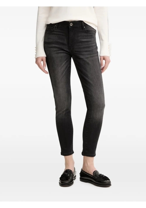 FRACOMINA embellished-pocket whiskered jeans - Black