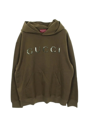 Gucci Pre-Owned 2010s sequin logo hoodie - Green
