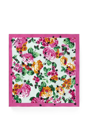 Kenzo Kenzo Floral star-pattern bandana scarf - Neutrals