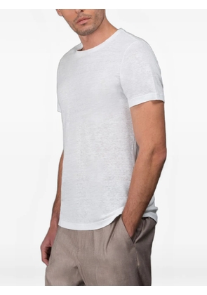 Moorer Mike-Li1 linen jersey T-shirt - White