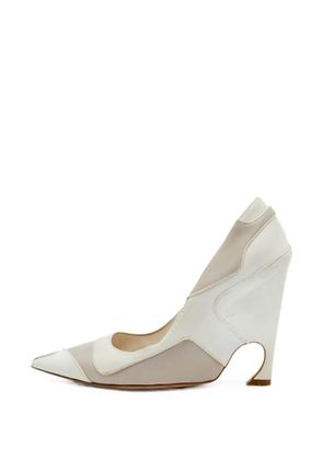 Christian Dior Pre-Owned pointed-toe heeled pumps - White
