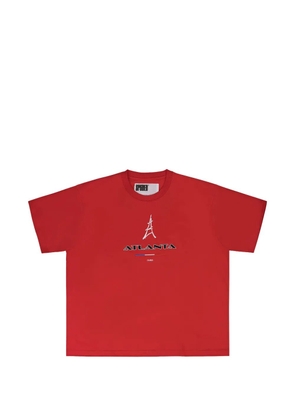 SP5DER Araignée graphic-print T-shirt - Red
