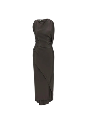 Victoria Beckham Kyra draped ruffle dress - Black