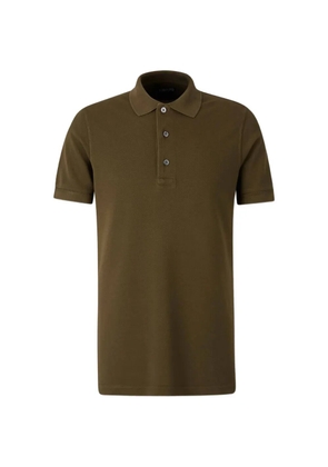 TOM FORD logo-embroidered piqué polo shirt - Green