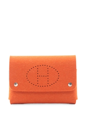 Hermès Pre-Owned 2010s GM Etui Cult pouch - Orange