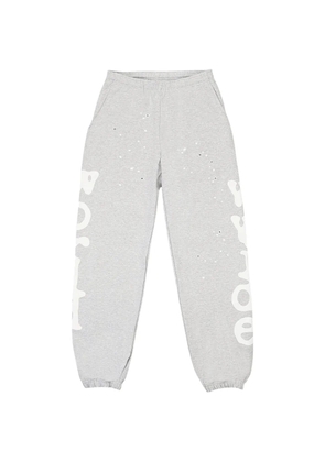 SP5DER graphic-print track pants - Grey