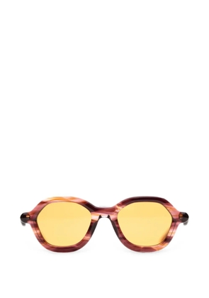 Paloceras geometric-frame sunglasses - Brown