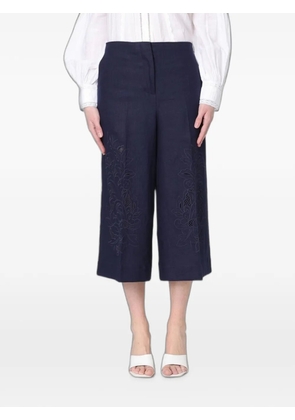 TWINSET embroidered trousers - Blue