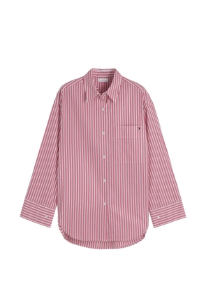 Tommy Hilfiger vertical-stripe chest-pocket shirt - Red