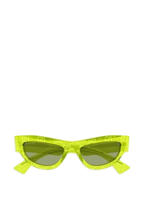Gucci Eyewear oval frame sunglasses - Yellow