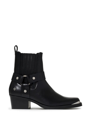 ANINE BING mid biker boots - black