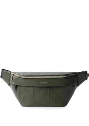 Calvin Klein logo-embossed belt bag - Green