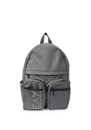 Ea7 Emporio Armani logo-detail multi-pocket backpack - Grey