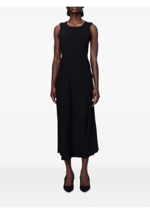 Armani Exchange crêpe sleeveless midi dress - Black