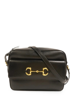 Gucci Pre-Owned small Horsebit 1955 leather shoulder bag - Black