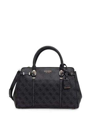 GUESS USA Leona monogram-print shoulder bag - Black
