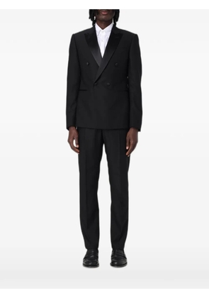 Emporio Armani double-breasted virgin-wool suit - Black