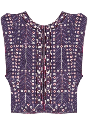 MARANT ÉTOILE Cerza vest - Purple